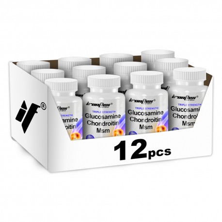 IronFlex Glucosamine Chondroitine MSM Triple - 100 tabs. (Package 11 + 1 Free)