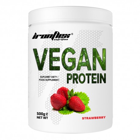 IronFlex Vegan Protein - 500g strawberry