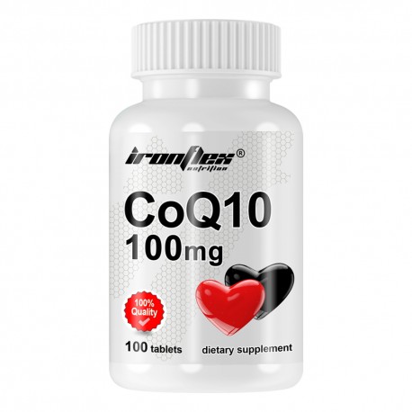 IronFlex Coenzyme Q10 100mg - 100 tabs.