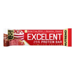 Nutrend Exclent Protein Bar - 85g strawberry cake