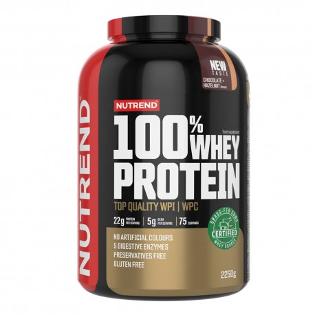 Nutrend 100% Whey Protein - 2250g chocolate hazelnut
