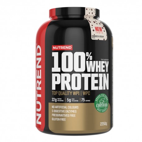 Nutrend 100% Whey Protein - 2250g cookies cream