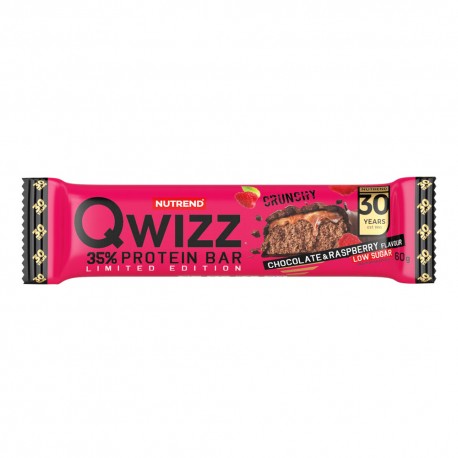 Nutrend Qwizz 35% Protein Bar - 60g choco raspberry