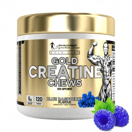 Kevin Levrone Creatine Gold Chews - 120 tabs blue raspberry