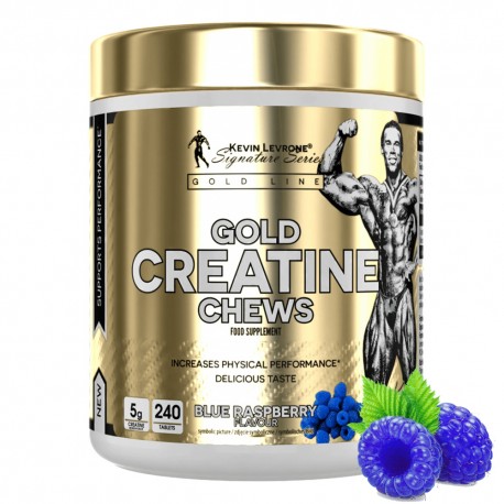 Kevin Levrone Creatine Gold Chews - 240 tabs blue raspberry