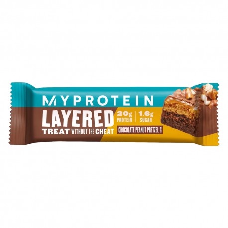 MyProtein Layered Bars - 60g Chocol Peanut Pretzel