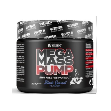 Weider Mega Mass Pump - 270g Blackcurrant