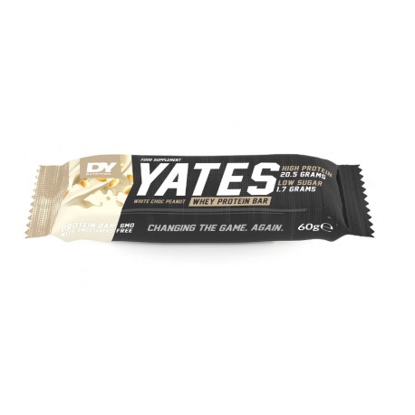 Dorian Yates Whey Protein Bar - 60g white chocolate peanuts