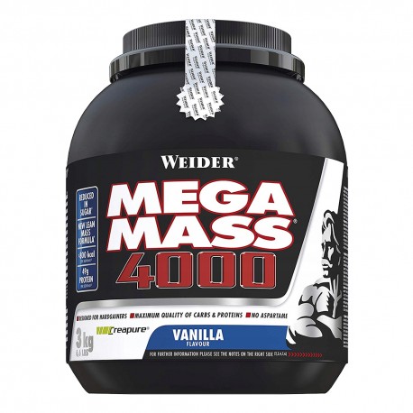 Weider Mega Mass 4000 - 3000g vanila