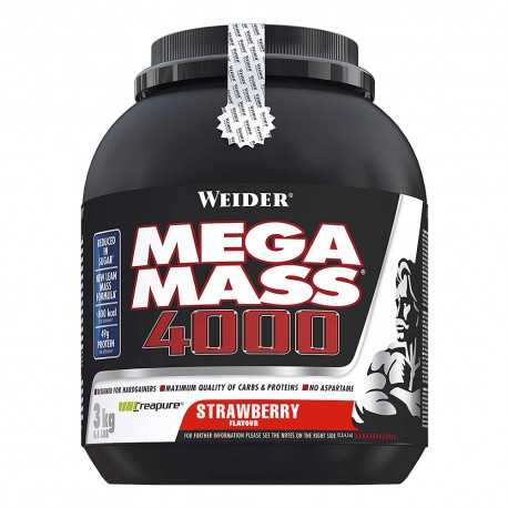 Weider Mega Mass 4000 - 3000g strawberry