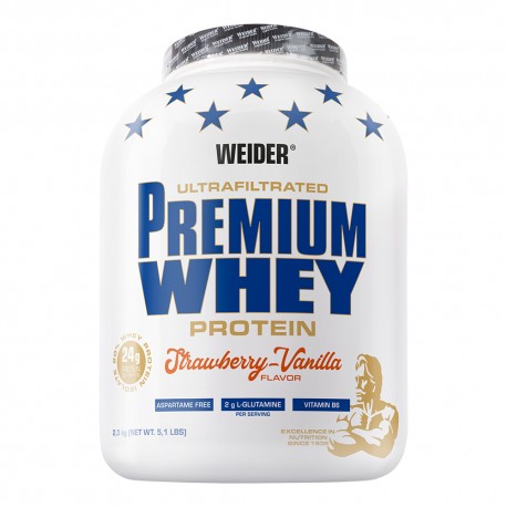 Weider Premium Whey - 2300g strawberry cream
