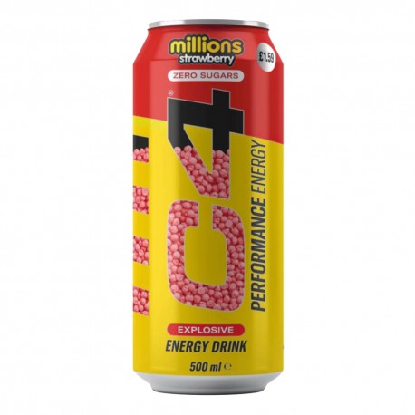 Cellucor C4 Energy Drink - 500ml millions strawberry