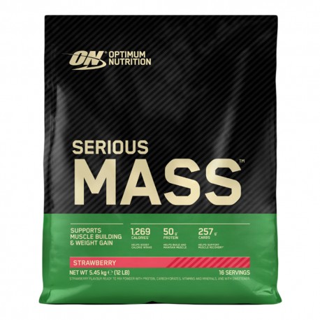 Optimum Nutrition Serious Mass - 5,45kg strawberry