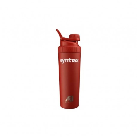 Syntrax Steel AeroBottle - 946ml red