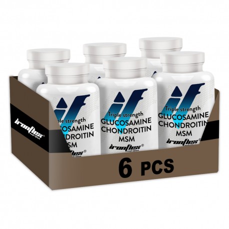 IronFlex Glukozamina Chondroityna MSM Triple - 90 tabs. (Pakiet X6)