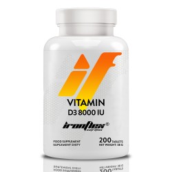 IronFlex Vitamin D3 8000IU - 200 tabs.