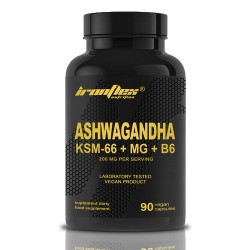 IronFlex Ashwagandha KSM-66 + Magnes - 90 caps vegan.