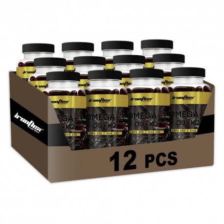 IronFlex Omega 3 D3 + K2 - 90 caps. (Package x12)