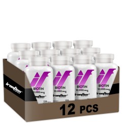 IronFlex Biotyna 10000 mcg - 120 tabs. (Pakiet x12)