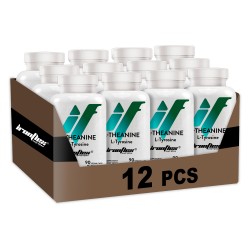 IronFlex L-Teanina + L-Tyrozyna 90 kaps. (Pakiet x12)