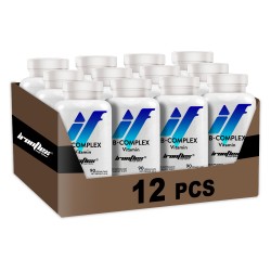 IronFlex Vitamin B Complex - 90 caps. vegan  (Package x12)