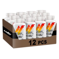 IronFlex Vitamin D3 4000IU + K2 - 120 tabs. (Package x12)