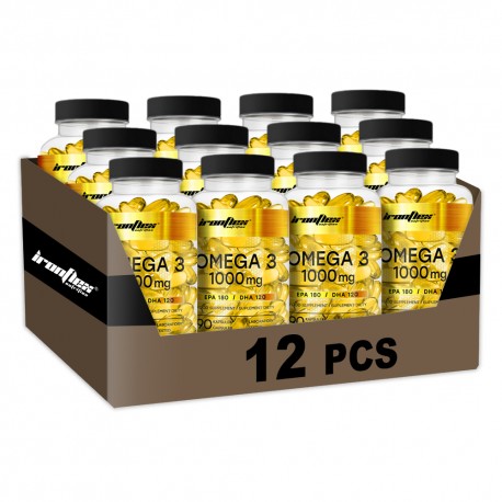 IronFlex Omega 3 1000mg - 90 caps. (Package x12)