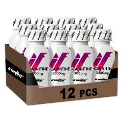 IronFlex L-Karnityna 3000mg Shot - 100ml tropikalny (Pakiet x12)