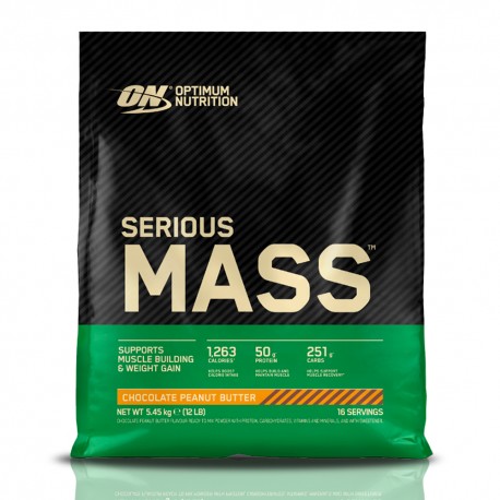 Optimum Nutrition Serious Mass - 5,45kg czekolada orzech