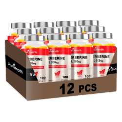 True Health Berberine HCL 500 mg - 100 caps. vegan (Package x12)