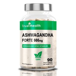 True Health Ashwagandha 666 mg - 90caps vegan