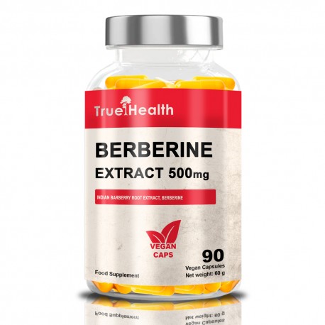 True Health Berberine Extract 500mg - 90 caps. vegan