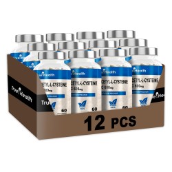 True Health NAC 600mg - 60 caps. vegan (Package x12)