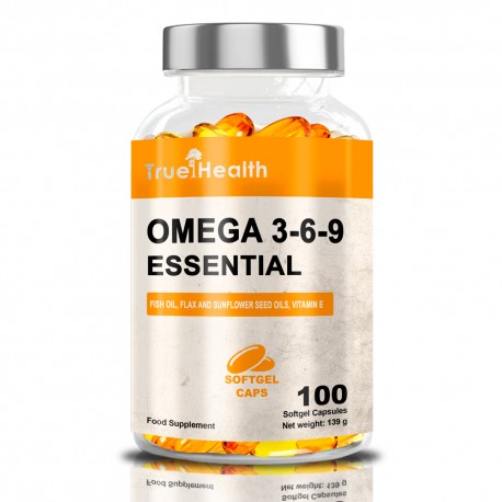 True Health Omega 3-6-9 - 100 caps. softgels