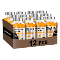 True Health Omega 3-6-9 - 100 caps. softgels (Package x12)