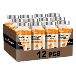 True Health Boswellia Serrata 600mg - 90 caps. vegan (Package x12)