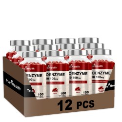 True Health Coenzyme Q10 100mg - 100 caps. softgel (Package x12)