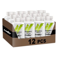 IronFlex Vitamin C 1000mg - 120 caps. vegan (Package x12)