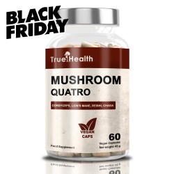 True Health Mushroom Quatro 60 caps. vegan