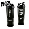 IronFlex Spider Shaker Never Ever Give Up - 500ml czarny
