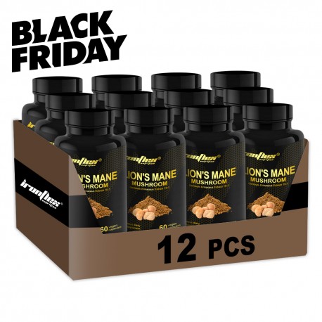 IronFlex Mushroom Lion's Mane - 60 caps. (Package x12)