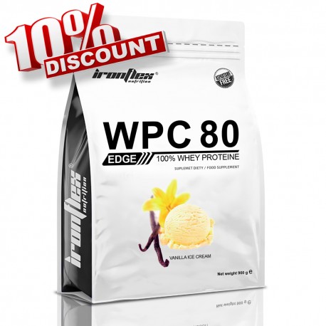 IronFlex WPC 80 EDGE - 900g vanilla ice cream