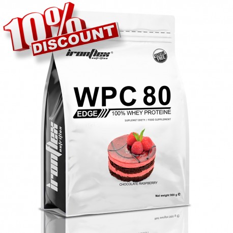 IronFlex WPC 80 EDGE - 900g chocolate raspberry