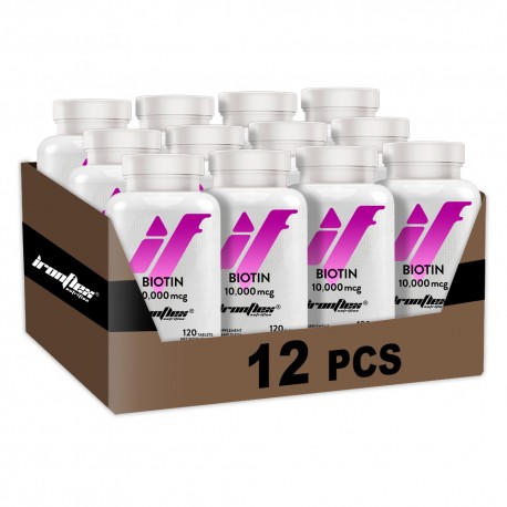 IronFlex Biotin 10000 mcg - 120 tabs. (Package x12)