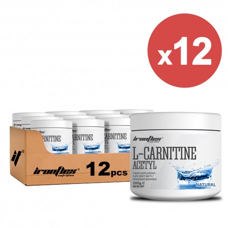 IronFlex L-Carnitine Acetyl - 200g natural ( Package x 12 )