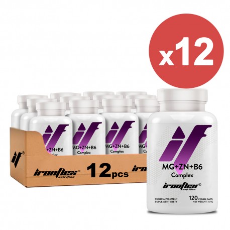 IronFlex MG+Zn+B6 - 120 caps. vegan (Package x12)