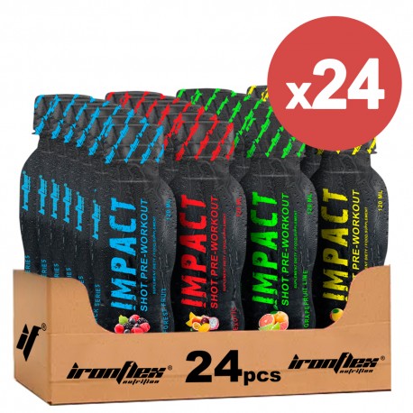 IronFlex Impact Pre - Workout - 120 ml (Package x24 Mix)