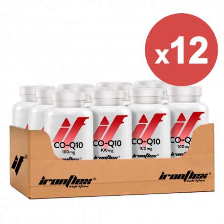 IronFlex Coenzyme Q10 100mg - 90 softgel. (Package x12)