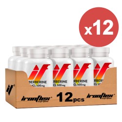 IronFlex Berberine HCL 500mg - 90 caps vegan. (Package x12)