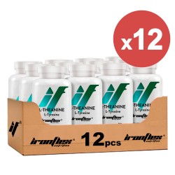 IronFlex L-Teanina + L-Tyrozyna 90 kaps. (Pakiet x12)